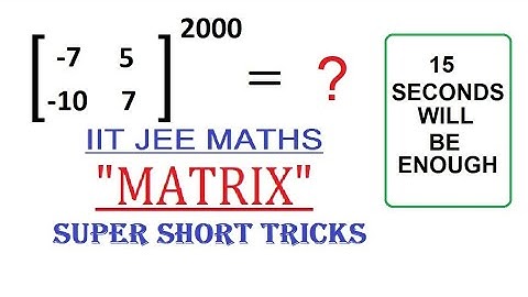 SHORT TRICKS for solving 2x2 Matrix Equations || Matrix Inverse || IIT JEE MATHS LECTURE