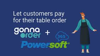 Let customers pay for their table order using GonnaOrder with Powersoft 365 POS screenshot 1