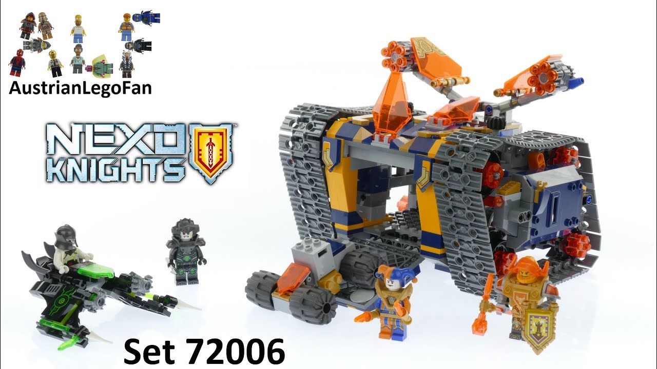 Rædsel Takt håndvask Lego Nexo Knights 72006 Axl's Rolling Arsenal - Lego Speed Build Review -  YouTube