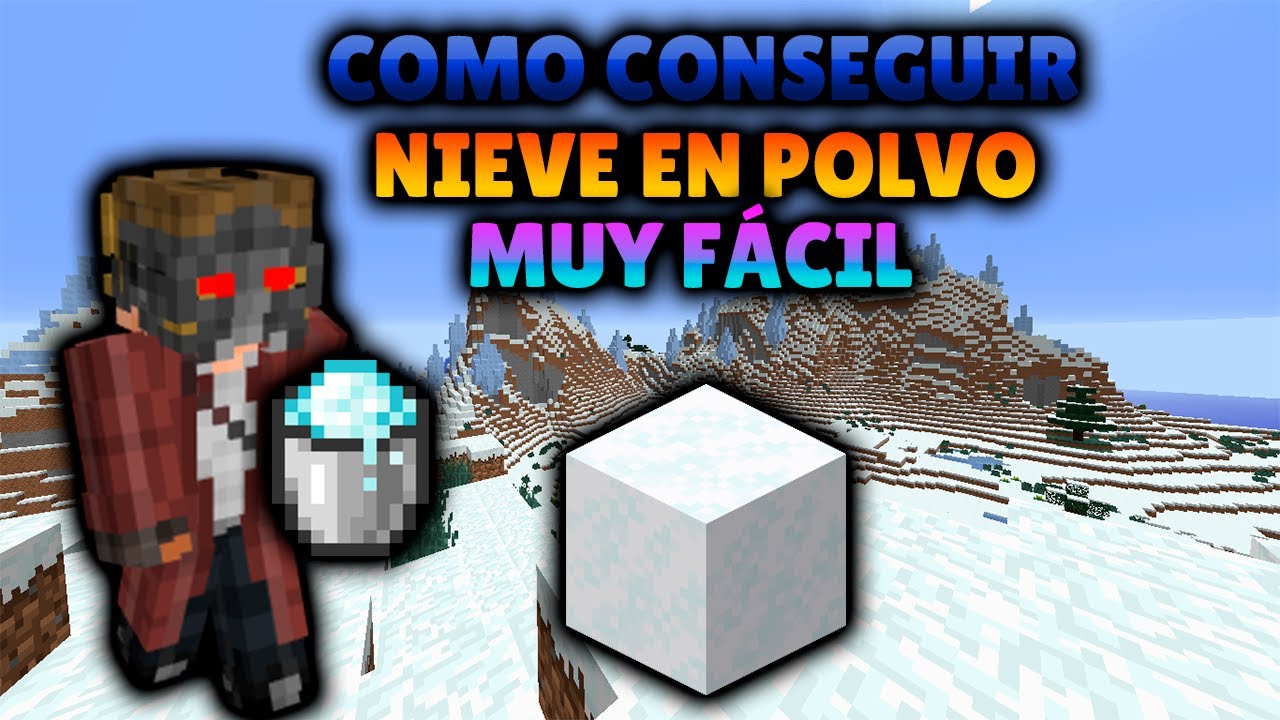 COMO CONSEGUIR o HACER NIEVE EN POLVO en MINECRAFT 1.19 - YouTube