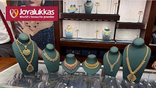 Joyalukkas Gold Uncut Necklace Haram Collection Wedding Jewellery Collection Fancy Jewellery