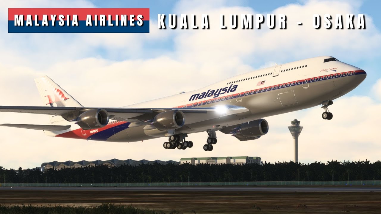 Malaysia Airlines Boeing 747-800 Kuala Lumpur to Osaka | Microsoft Flight Simulator