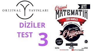 Ayt Matemati̇k Soru Bankasi Di̇zi̇ler Test 3Mustafa Ercan