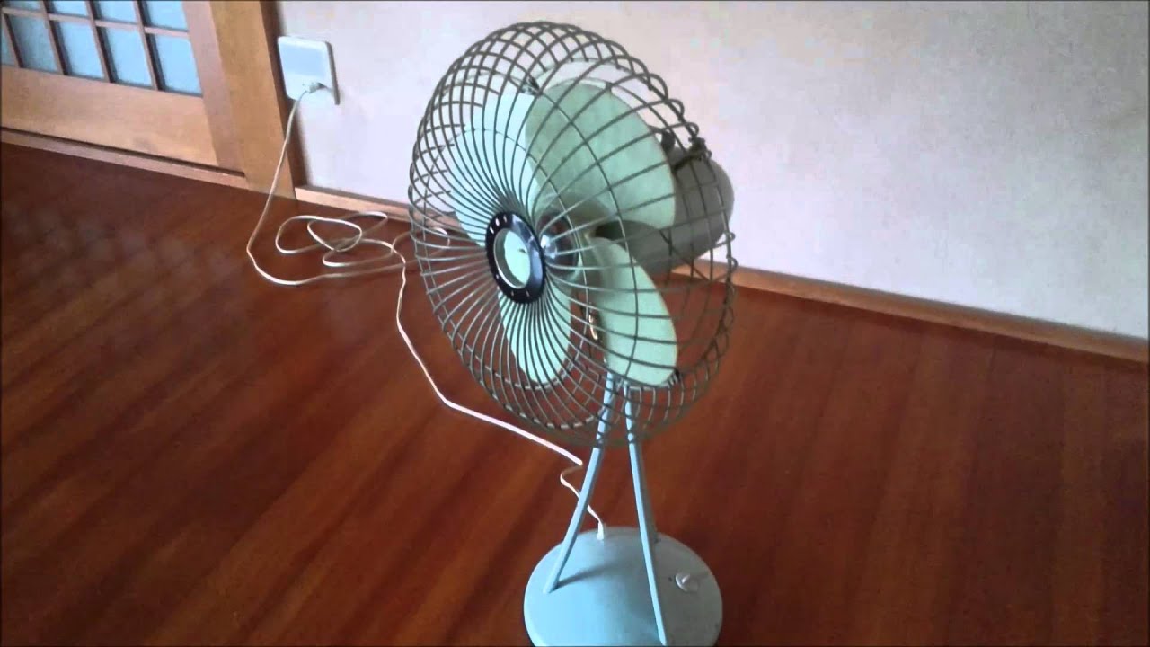 昭和レトロ レトロ家電 東芝扇風機 HA型 よいまち草 - YouTube