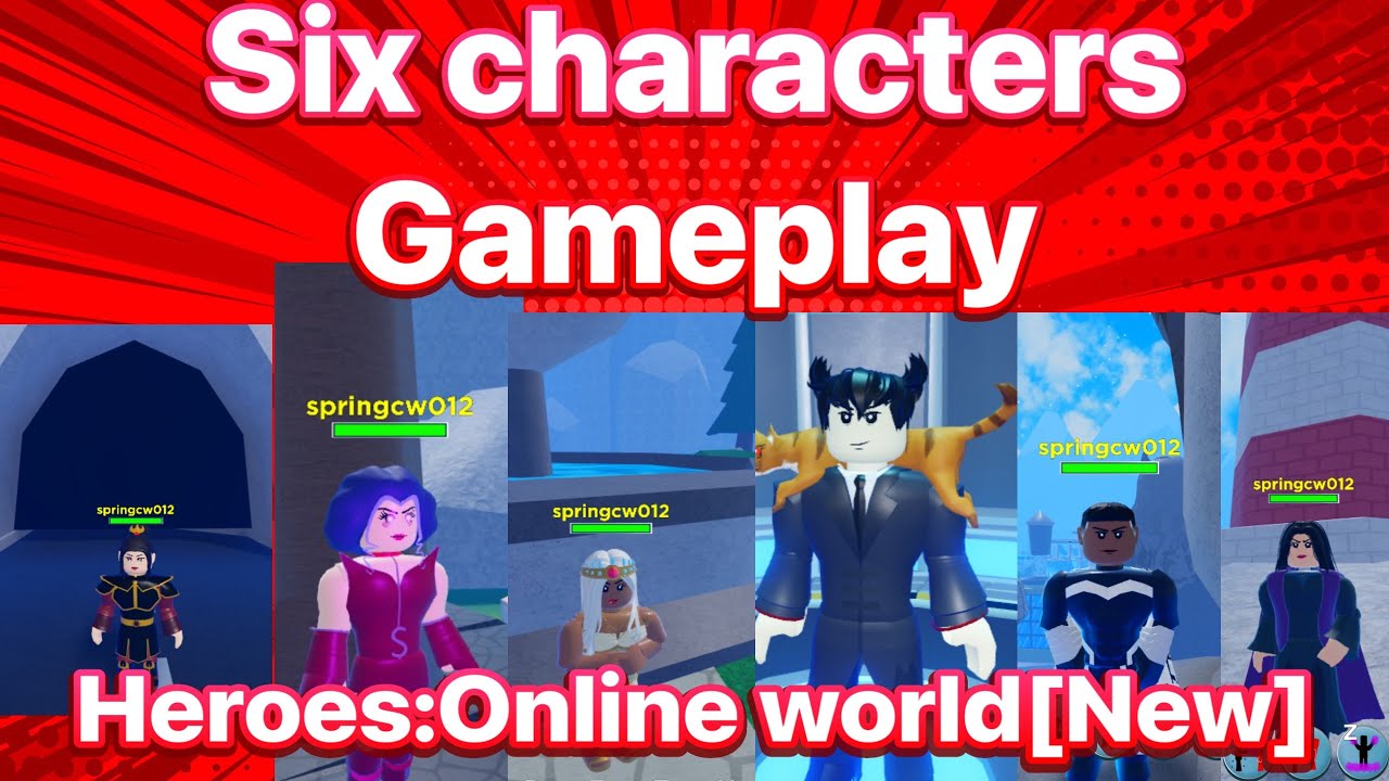 Few characters gameplay |Heroes:online world[New] - YouTube