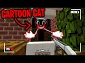 Cartoon Cat keeps visiting our Minecraft Base at Night... (Scary Minecraft Video)