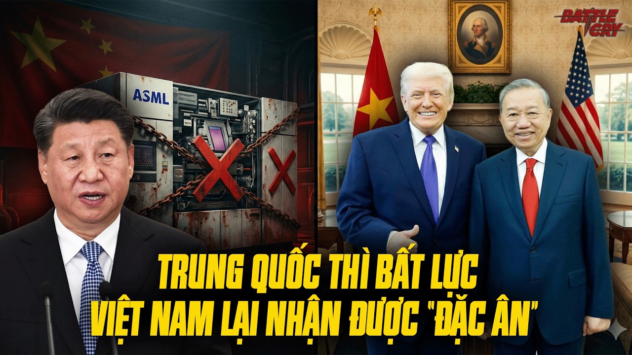 TRUNG QUỐC BẤT LỰC TRƯỚC ASML CÒN VIỆT NAM NHẬN QUÀ LỚN: VÁN BÀI SINH TỬ ĐỊNH ĐOẠT TƯƠNG LAI DÂN TỘC