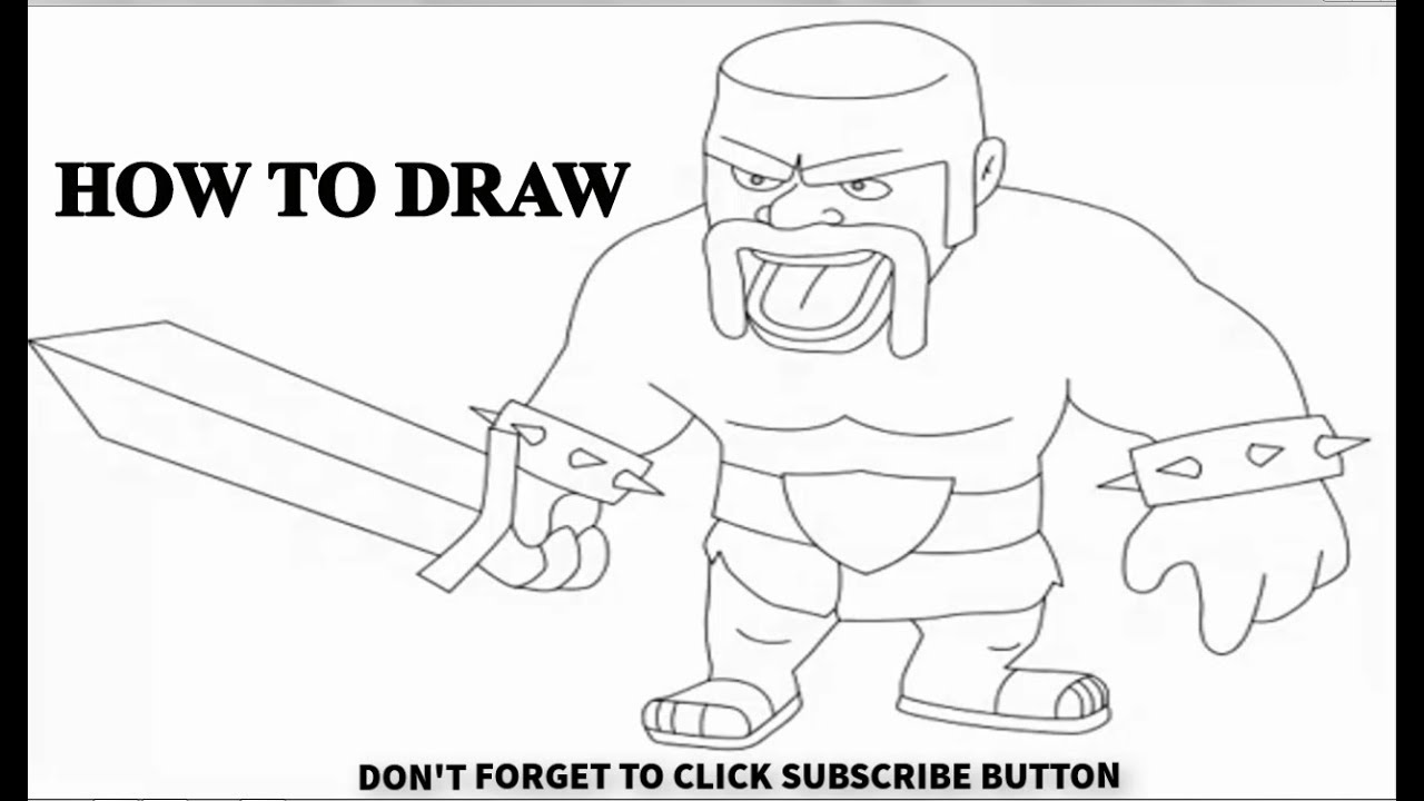 Clash Of Clans All Troops Drawing