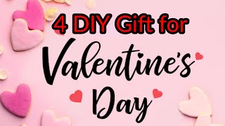 4 valentines Day Gift ideas/ Easy valentine's Day Gift/Diy gift