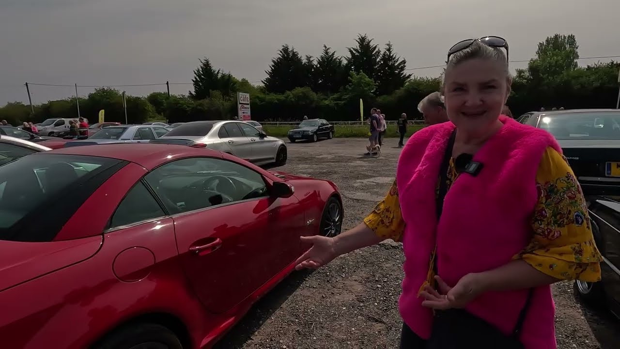 Red SLK 55 AMG a brief chat with Debs the owner