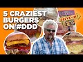 Top 5 Most-INSANE Burgers Guy Fieri Has Tried on Diners, Drive-Ins and Dives | Food Network image