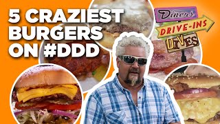 Top 5 Most-INSANE Burgers Guy Fieri Has Tried on Diners, Drive-Ins and Dives | Food Network image
