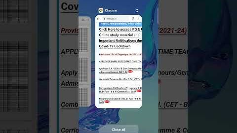 Lnmu part 1 provisional merit list 2021-24 Available on official site