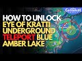How to unlock Eye of Kratti Underground Teleport Blue Amber Lake Genshin Impact
