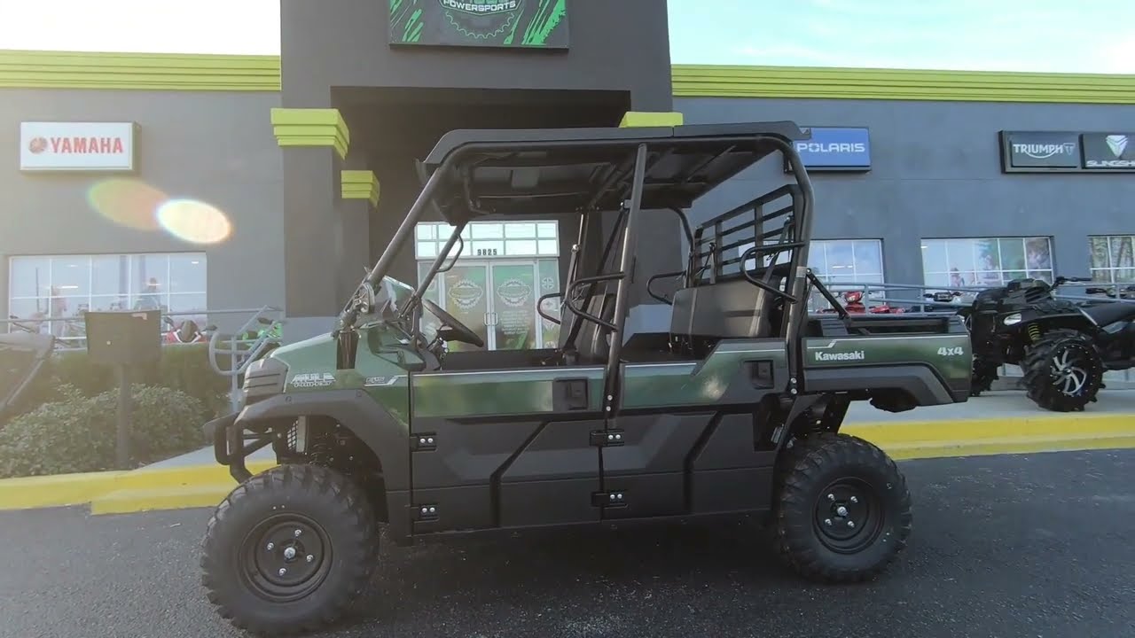 New Timberline Green 2025 Kawasaki MULE PRO FXT 820 EPS Side by