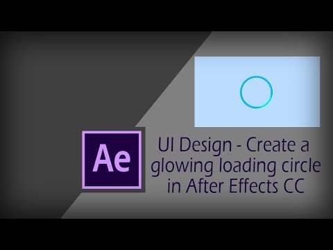 UI/Micro interaction animation tutorial | After EffectsTutorial | Glowing loading circle