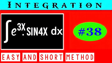 ∫e^3x.Sin4x dx || Video - 38 || Integration e^3x.Sin4x dx || e^3x.Sin4x dx || @Ronak_