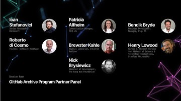 GitHub Archive Program Partner Panel - GitHub Universe 2019