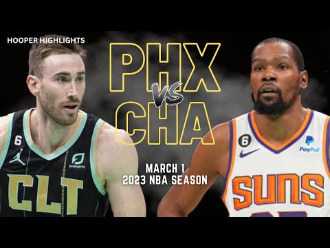 Phoenix Suns vs Charlotte Hornets Full Game Highlights | Mar 1 | 2023 NBA Season