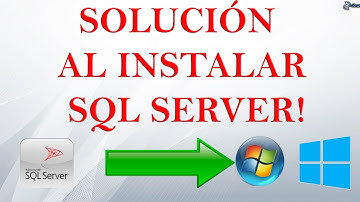 Solución: Error al tratar de instalar sql server 2012 en windows 7 / windows 8