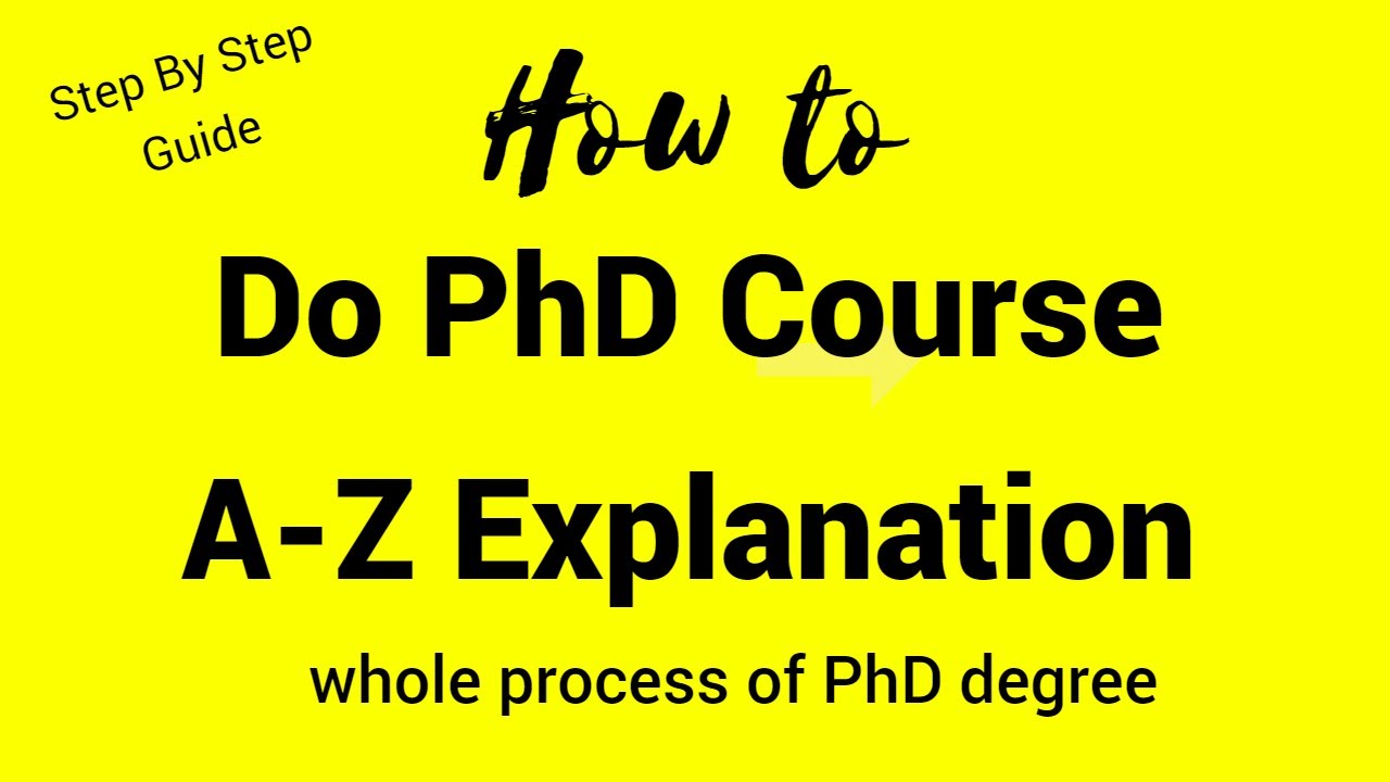 steps to do phd in india