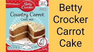 Easy betty crocker carrot cake mix on ...