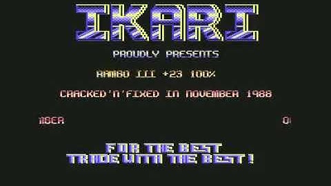 C64 Intros - IKARI  Rambo 3