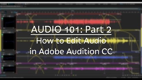How To Edit Audio with Adobe Audition CC (Audio 101: Part 2)