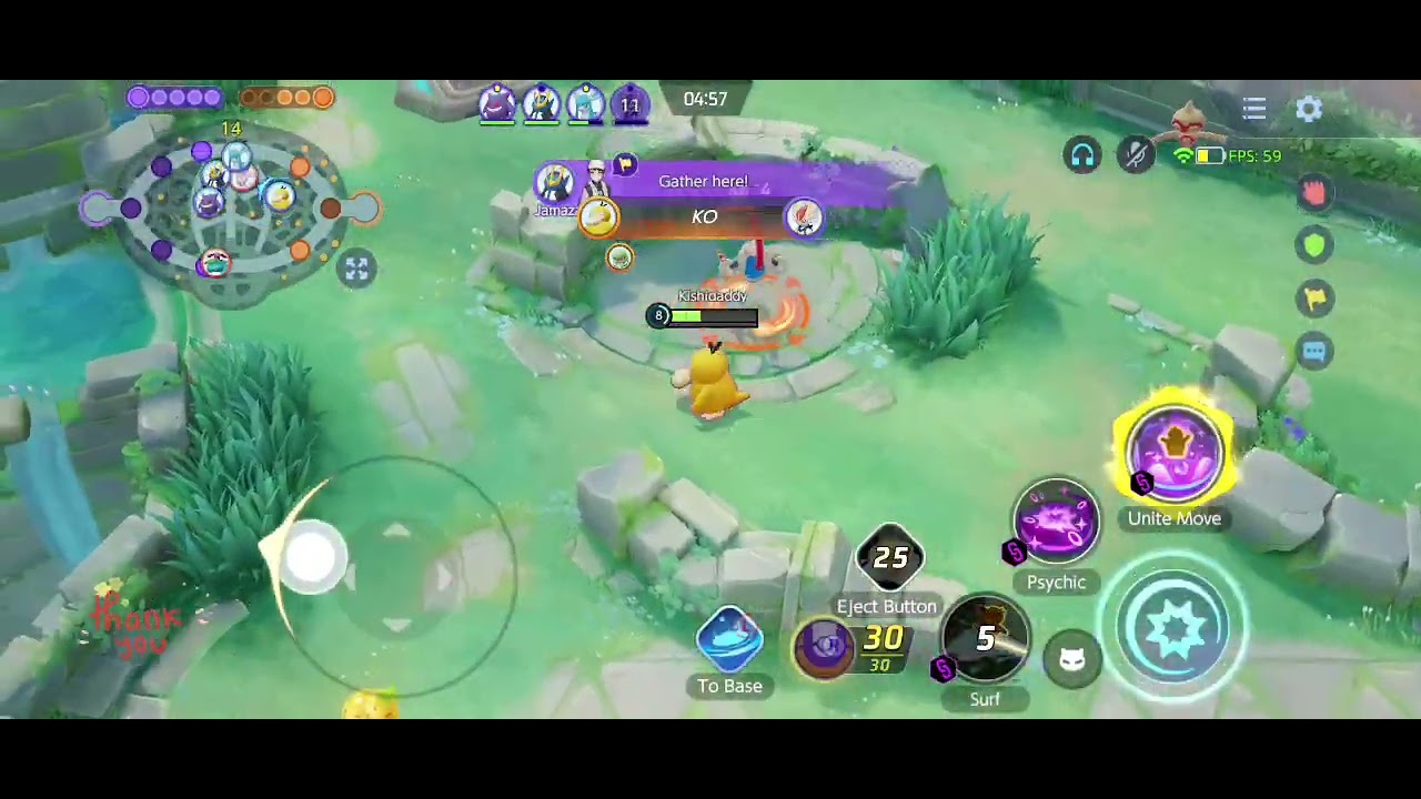 When Psyduck meets psyduck in a rank 🤣✌💕 #pokemonunite #pokemonuniteranked #psyduck #kishi