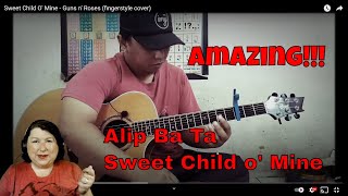 Sweet Child O' Mine - Guns n' Roses (fingerstyle cover) #Alip_Ba_Ta Reaction #Alippers