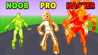 🤢 NOOB vs 😎 PRO vs 😈 HACKER - Monsters Lab - Freaky Running | Download App Store APK screenshot 4