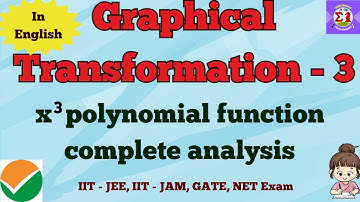 IIT - JEE 2025 | Graphical Transformation - 3| x^3 polynomial function In English |Justin Edwin #iit