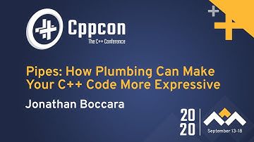 Pipes: How Plumbing Can Make Your C++ Code More Expressive - Jonathan Boccara - CppCon 2020