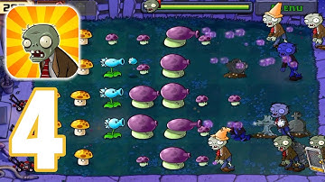 Plans vs Zombie  - Gameplay Walkthrough Part 4  Adventure 1 : Night Levels 1-3 (iOS, Android)