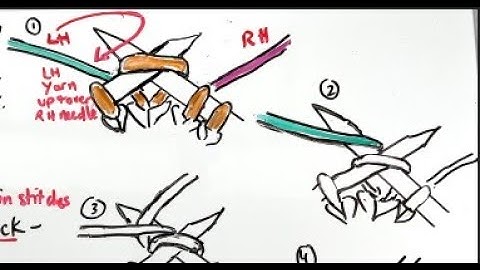 Knitting: locking floats in stranded colorwork, part 1- left hand floats