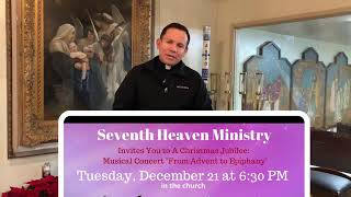 Concierto de Navidad: Miercoles 21 de diciembre a las 6:30 PM en la iglesia. Habra chocolate, pan…