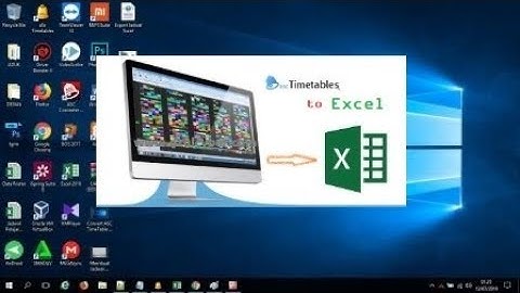 Cara Convert ASC TimeTables 2018  to Excel