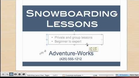 Lesson 3 - Format the text and picture