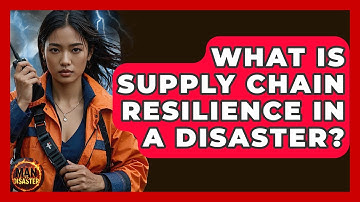 What Is Supply Chain Resilience In A Disaster? - Man vs. Disaster