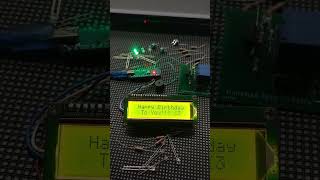 happy birthday on display #lcd #display #stm #stm32 #esp32 #oleddisplay #relay #newshorts #viral#new