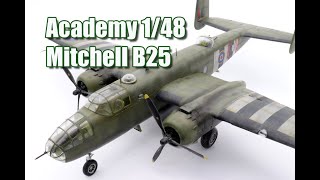 1/48 Mitchell B25 Academy Full Build.