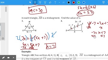 5.1 - Midsegments of Triangles