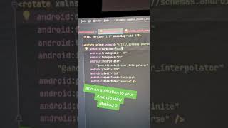 Android Studio Animation (Method 2) : Rotate & Animate your view screenshot 2
