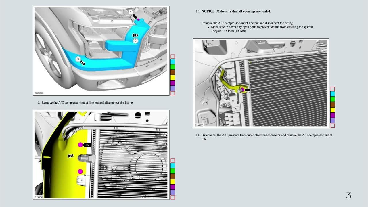 Ford F150 13th Gen Air Conditioning (AC) Compressor Outlet Line