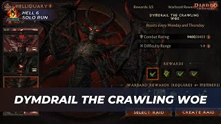 Diablo Immortal - Dymdrail The Crawling Woe, New Hell 6 Helliquary Boss, Solo Run