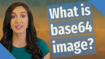 What is base64 image?
