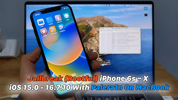 Jailbreak (Rootful) iPhone 6s ~ X | iOS 15.0 - 16.7.10 met Palera1n op MacBook