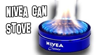 Homemade Wood Burning Rocket Nivea Can Stove