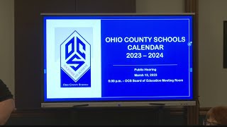 Ohio County Schools presents 2023-2024 academic calendar