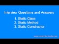 Static class interview questions and answers c  tech point fundamentals techpointfundamentals